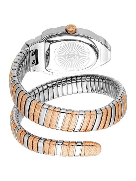 NWT Roberto Cavalli Aurora Silver-tone Dial Ladies Watch